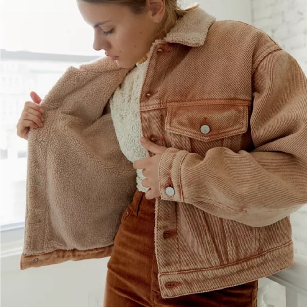 BDG River Fleece Lined Denim Jacket